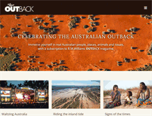 Tablet Screenshot of outbackmag.com.au